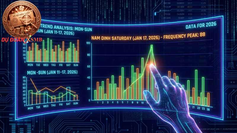 Biểu đồ phân tích nhịp lô rơi của từng nhà đài trong 30 ngày gần nhất.