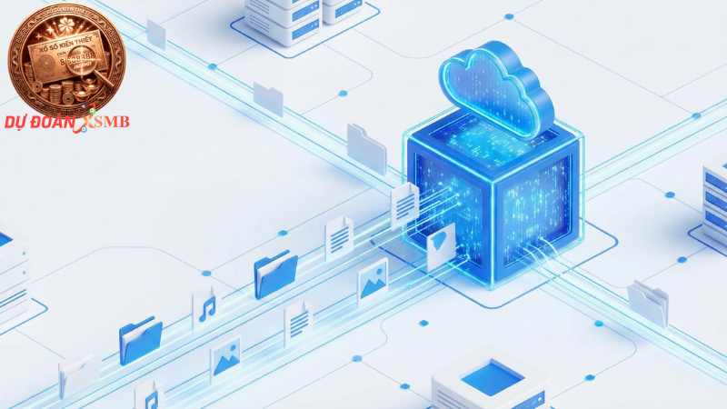 Hệ thống máy chủ bảo mật thu thập và mã hóa dữ liệu người dùng.